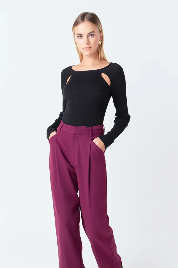 ENDLESS ROSE Pants | Tops*- High-Waisted Suit Trousers