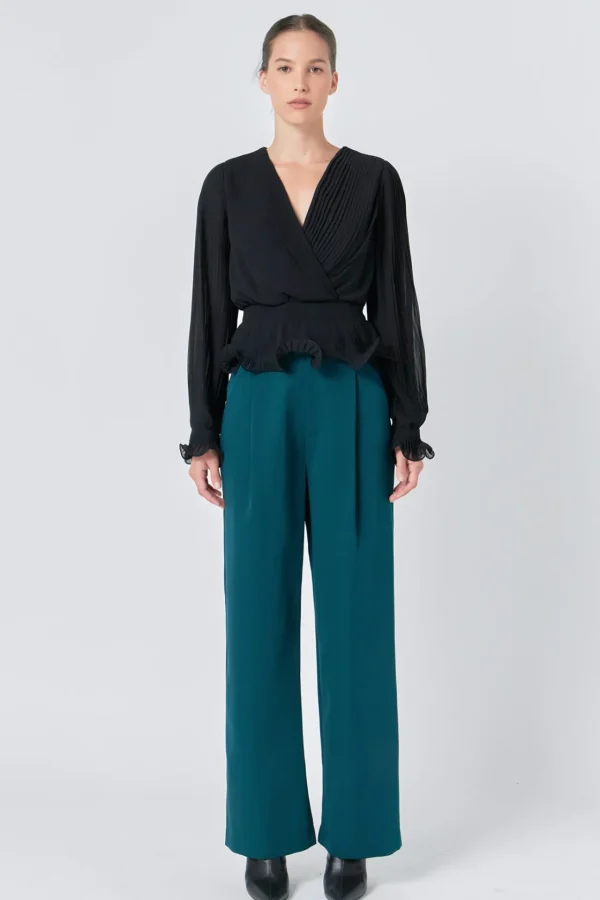 ENDLESS ROSE Pants | Tops*- High-Waisted Suit Trousers