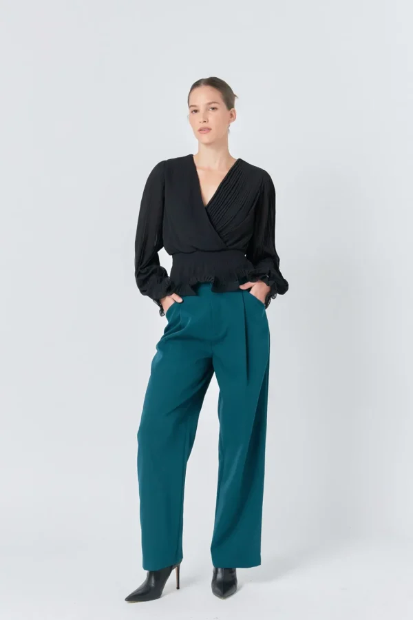 ENDLESS ROSE Pants | Tops*- High-Waisted Suit Trousers