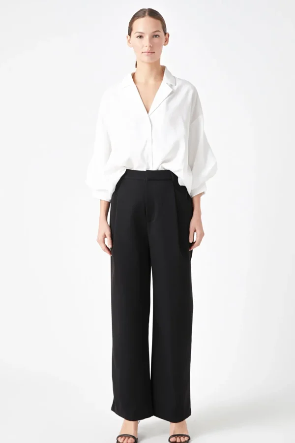 ENDLESS ROSE Pants | Tops*- High-Waisted Suit Trousers