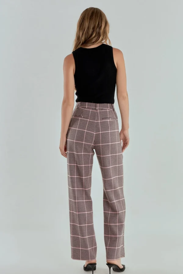 ENDLESS ROSE Matching Sets | Pants*- Houndstooth Women Pants PINKMULTI