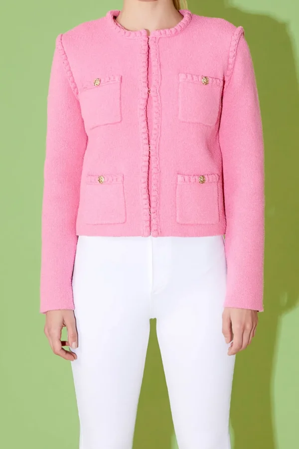 ENDLESS ROSE Jackets & Coats | Tops*- Kelly Braided Knit Jacket