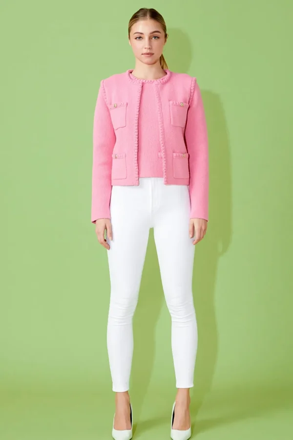 ENDLESS ROSE Jackets & Coats | Tops*- Kelly Braided Knit Jacket