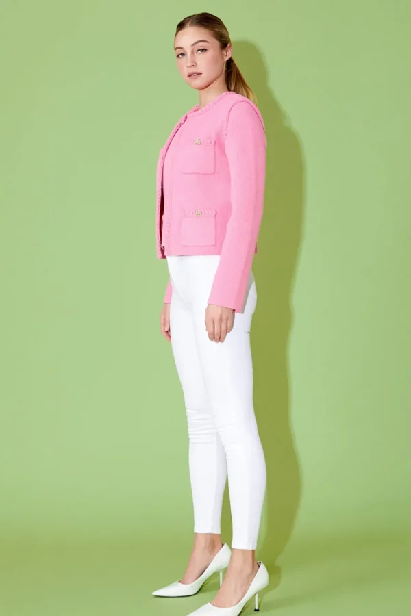 ENDLESS ROSE Jackets & Coats | Tops*- Kelly Braided Knit Jacket