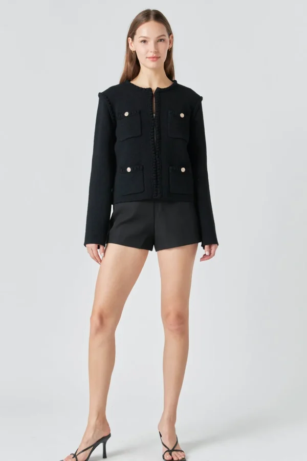 ENDLESS ROSE Jackets & Coats | Tops*- Kelly Braided Knit Jacket
