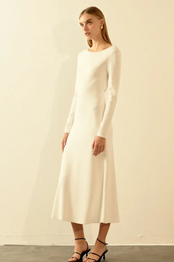 ENDLESS ROSE Sweaters & Knits | Tops*- Knit Open Back Maxi Dress CREAM