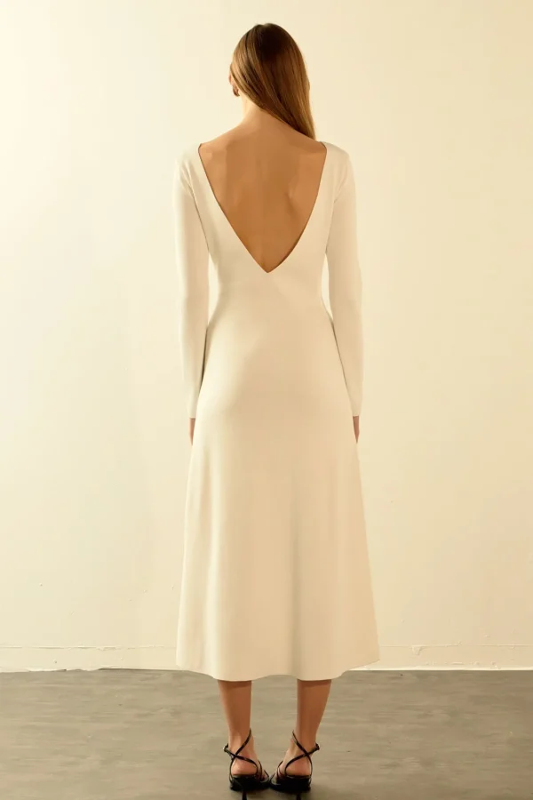 ENDLESS ROSE Sweaters & Knits | Tops*- Knit Open Back Maxi Dress CREAM