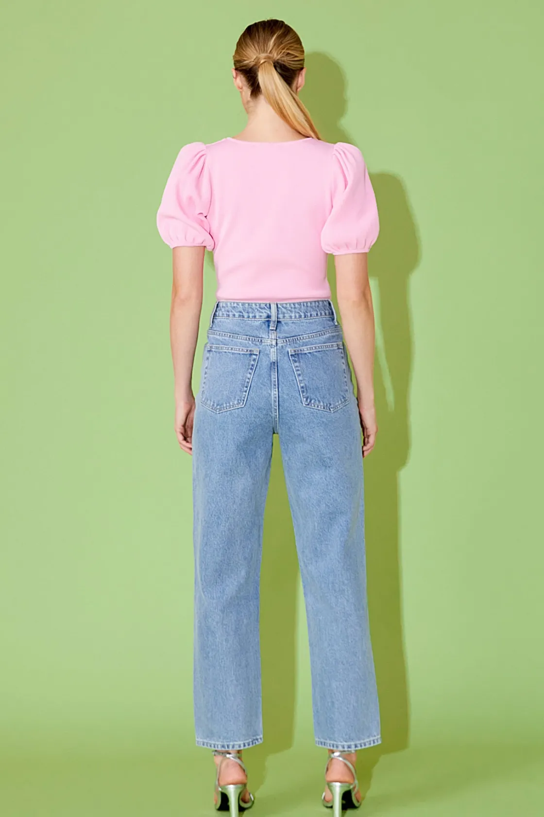 endless_rose__knit_square_2.webp ENDLESS ROSE Sweaters & Knits | Tops*- Knit Square Neck Puff Top