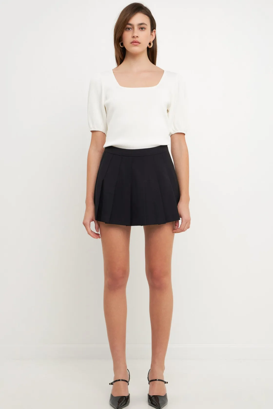 endless_rose__knit_square_4.webp ENDLESS ROSE Sweaters & Knits | Tops*- Knit Square Neck Puff Top