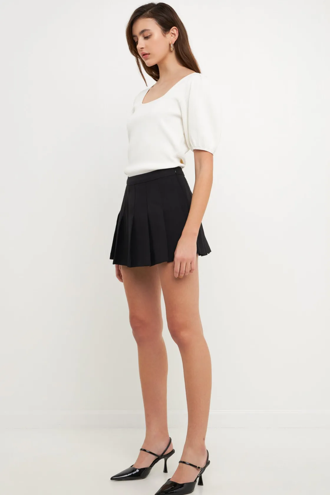 endless_rose__knit_square_6.webp ENDLESS ROSE Sweaters & Knits | Tops*- Knit Square Neck Puff Top
