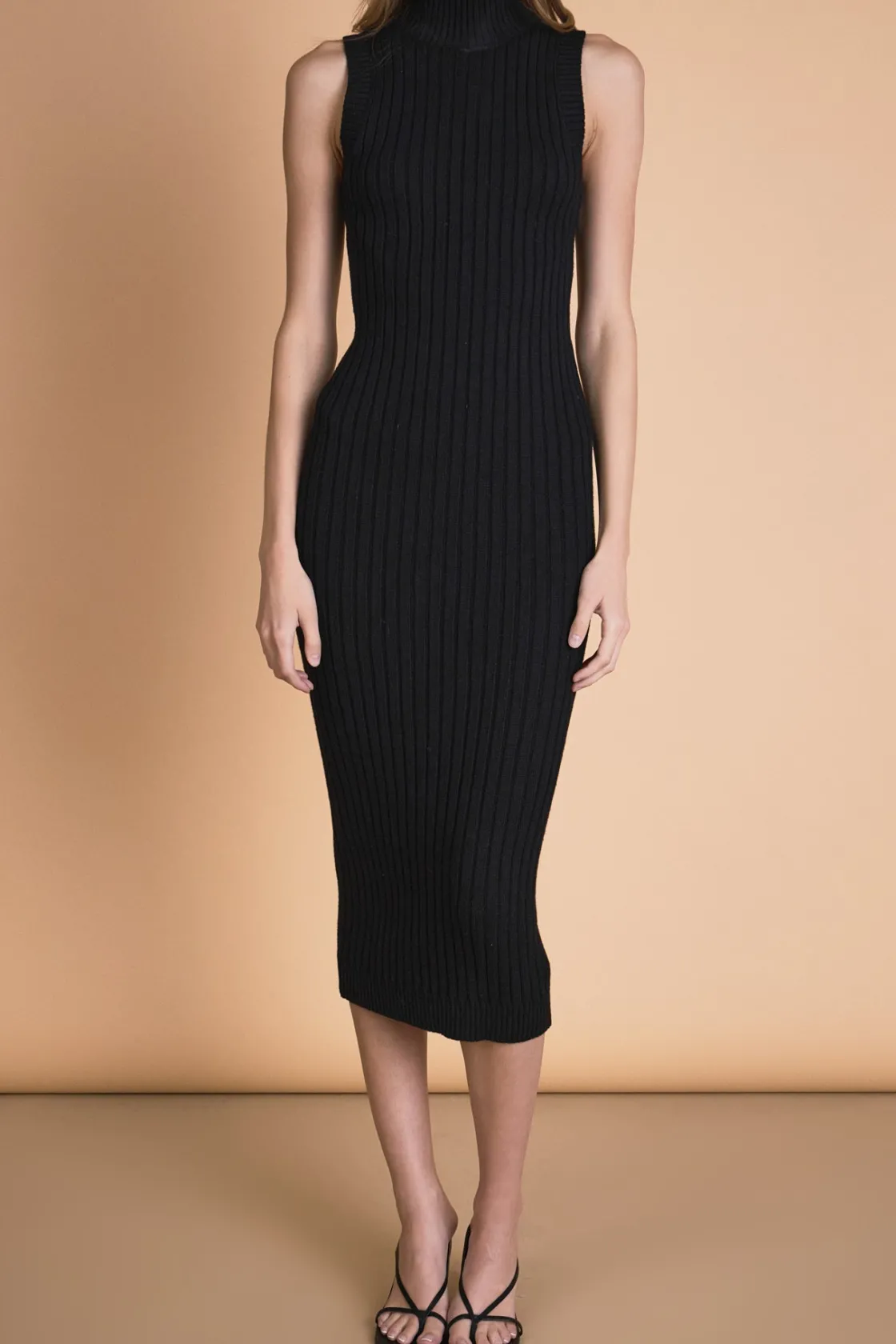 endless_rose__knit_sweate_0.webp ENDLESS ROSE Sweaters & Knits | Tops*- Knit Sweater Dress BLACK