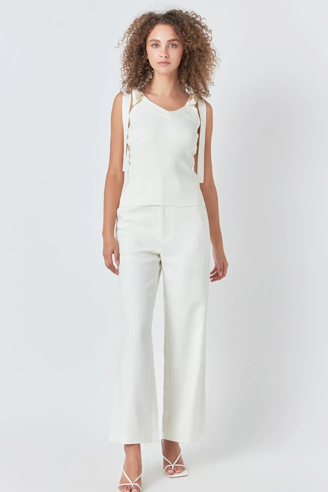endless_rose__knit_v_neck_4.webp ENDLESS ROSE Tops*- Knit V Neck Tank Top