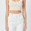 ENDLESS ROSE Tops*- Knitted Bralette Top