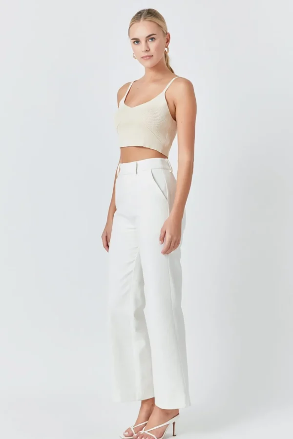 ENDLESS ROSE Tops*- Knitted Bralette Top