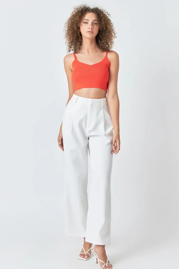 ENDLESS ROSE Tops*- Knitted Bralette Top