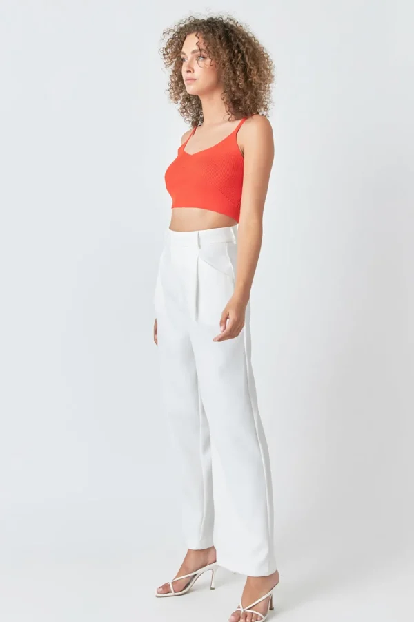 ENDLESS ROSE Tops*- Knitted Bralette Top