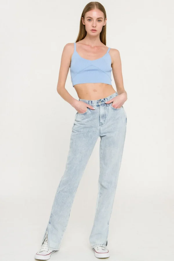 ENDLESS ROSE Tops*- Knitted Bralette Top