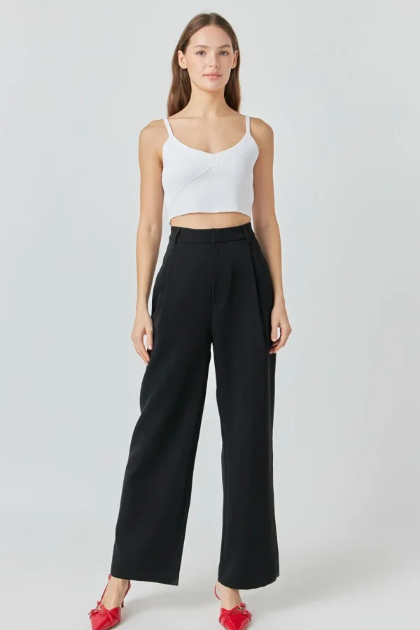 ENDLESS ROSE Tops*- Knitted Bralette Top