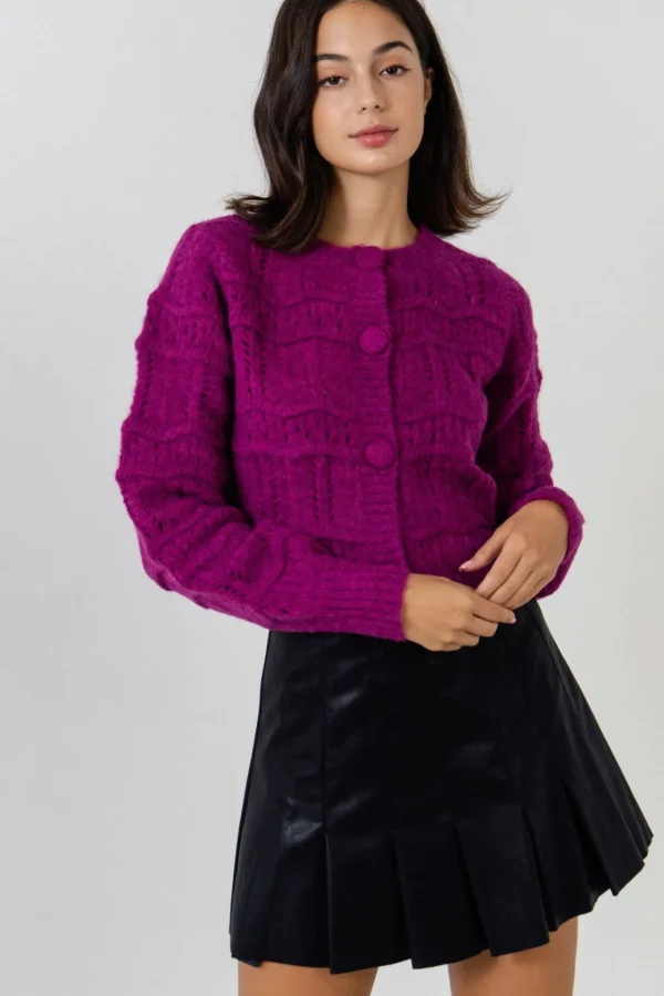 ENDLESS ROSE Sweaters & Knits*- Knitted Cardigan with Coverbuttons
