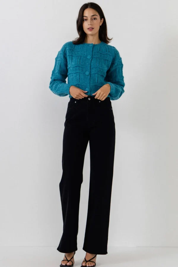 ENDLESS ROSE Sweaters & Knits*- Knitted Cardigan with Coverbuttons