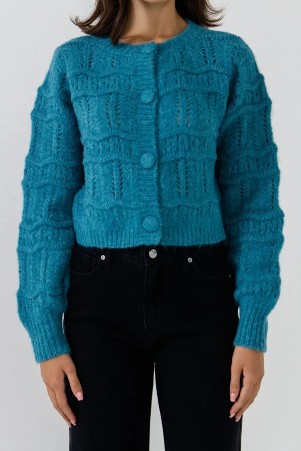 ENDLESS ROSE Sweaters & Knits*- Knitted Cardigan with Coverbuttons