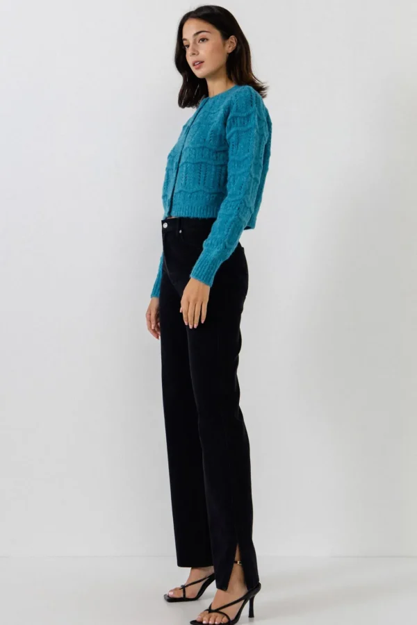 ENDLESS ROSE Sweaters & Knits*- Knitted Cardigan with Coverbuttons