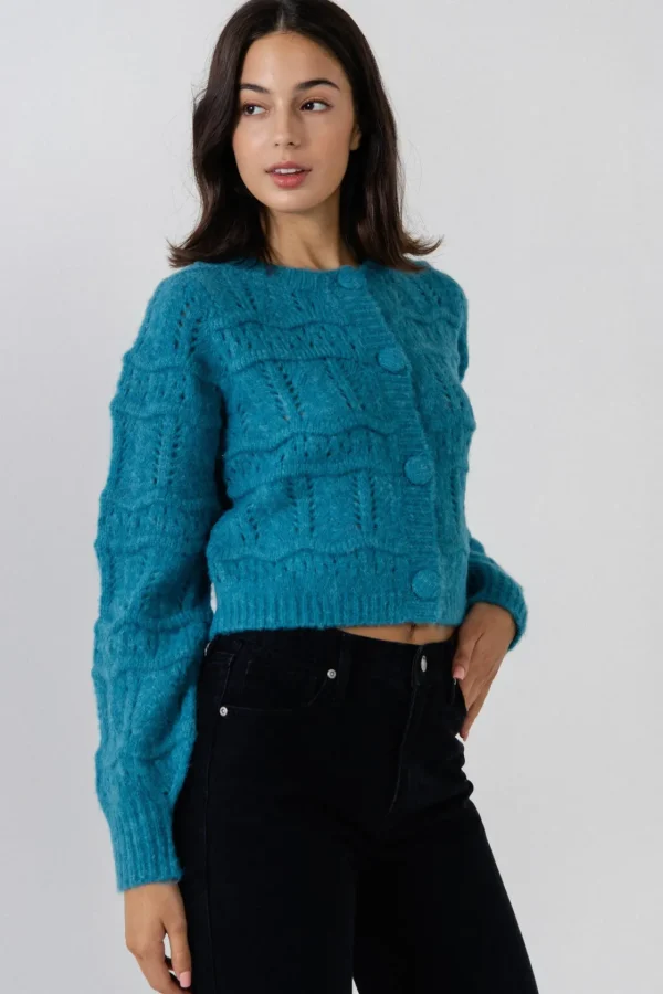 ENDLESS ROSE Sweaters & Knits*- Knitted Cardigan with Coverbuttons