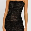 ENDLESS ROSE Lace Dresses*- Lace Bodycon Mini Dress BLACK