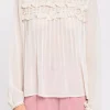ENDLESS ROSE Shirts & Blouses | Tops*- Lace Detail Pleated Blouse