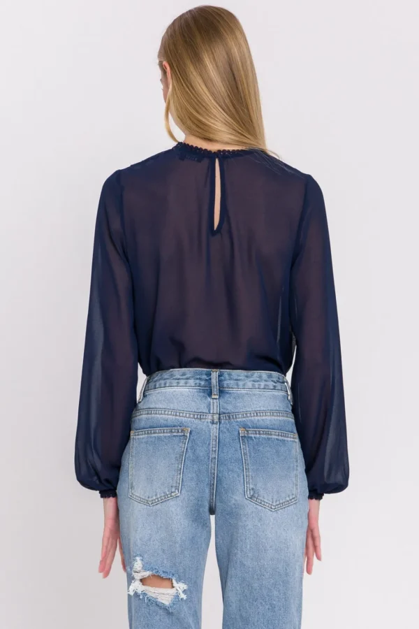 ENDLESS ROSE Shirts & Blouses | Tops*- Lace Detail Pleated Blouse