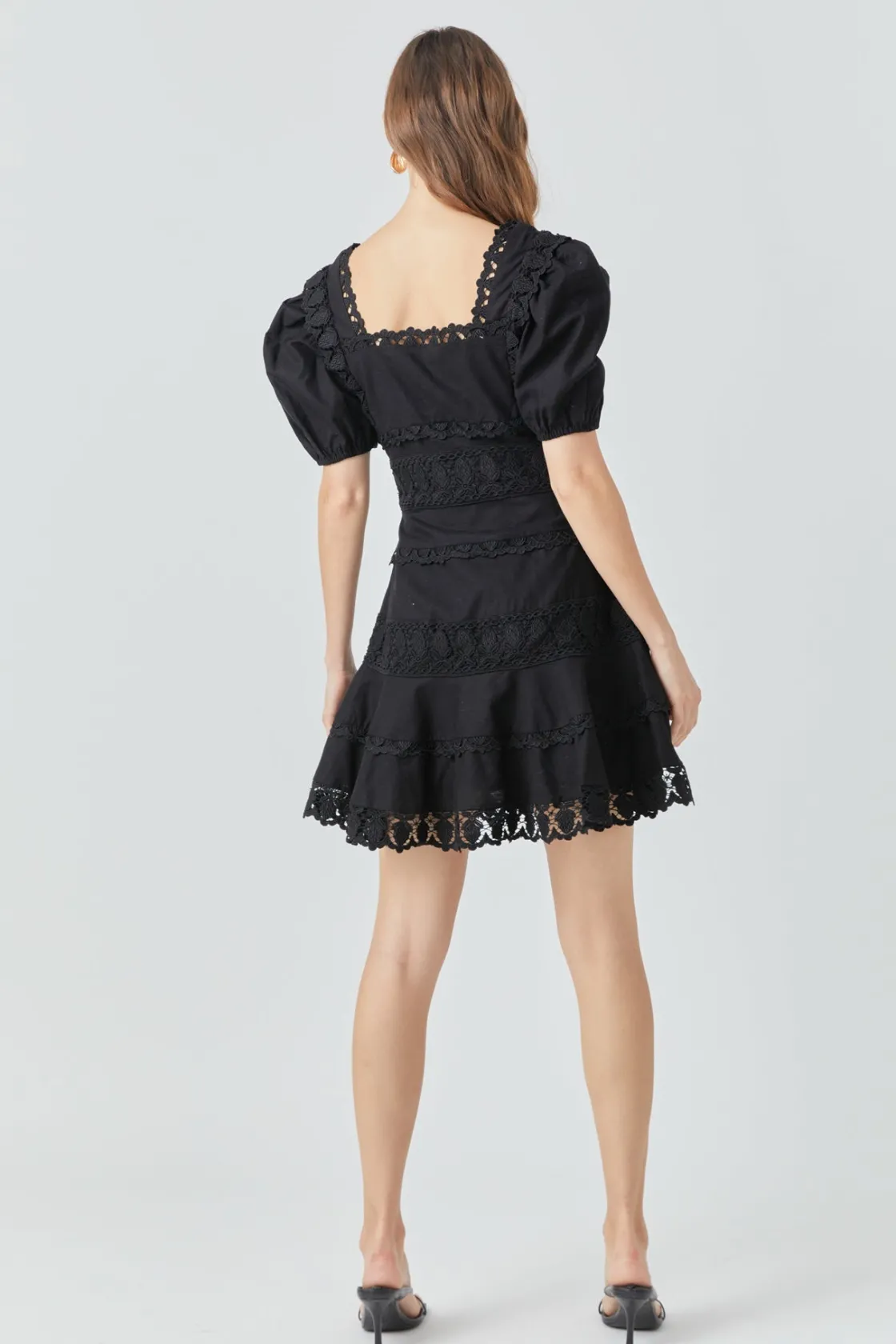 endless_rose__lace_fitand_12.webp ENDLESS ROSE Lace Dresses | White Dresses*- Lace Fit-and-Flare Mini Dress
