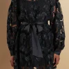 ENDLESS ROSE Lace Dresses | Tops*- Lace Long Sleeve Mini Dress BLACK
