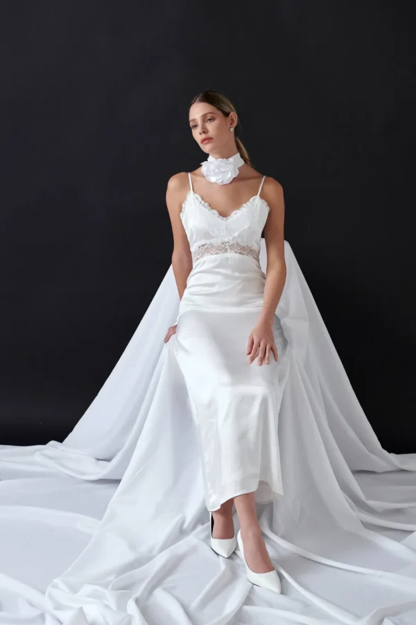 ENDLESS ROSE Lace Dresses | White Dresses*- Lace Maxi Slip WHITE