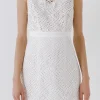 ENDLESS ROSE Lace Dresses | Tops*- Lace Ruffled Mini Dress WHITE