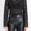 ENDLESS ROSE Tops*- Lace Top BLACK