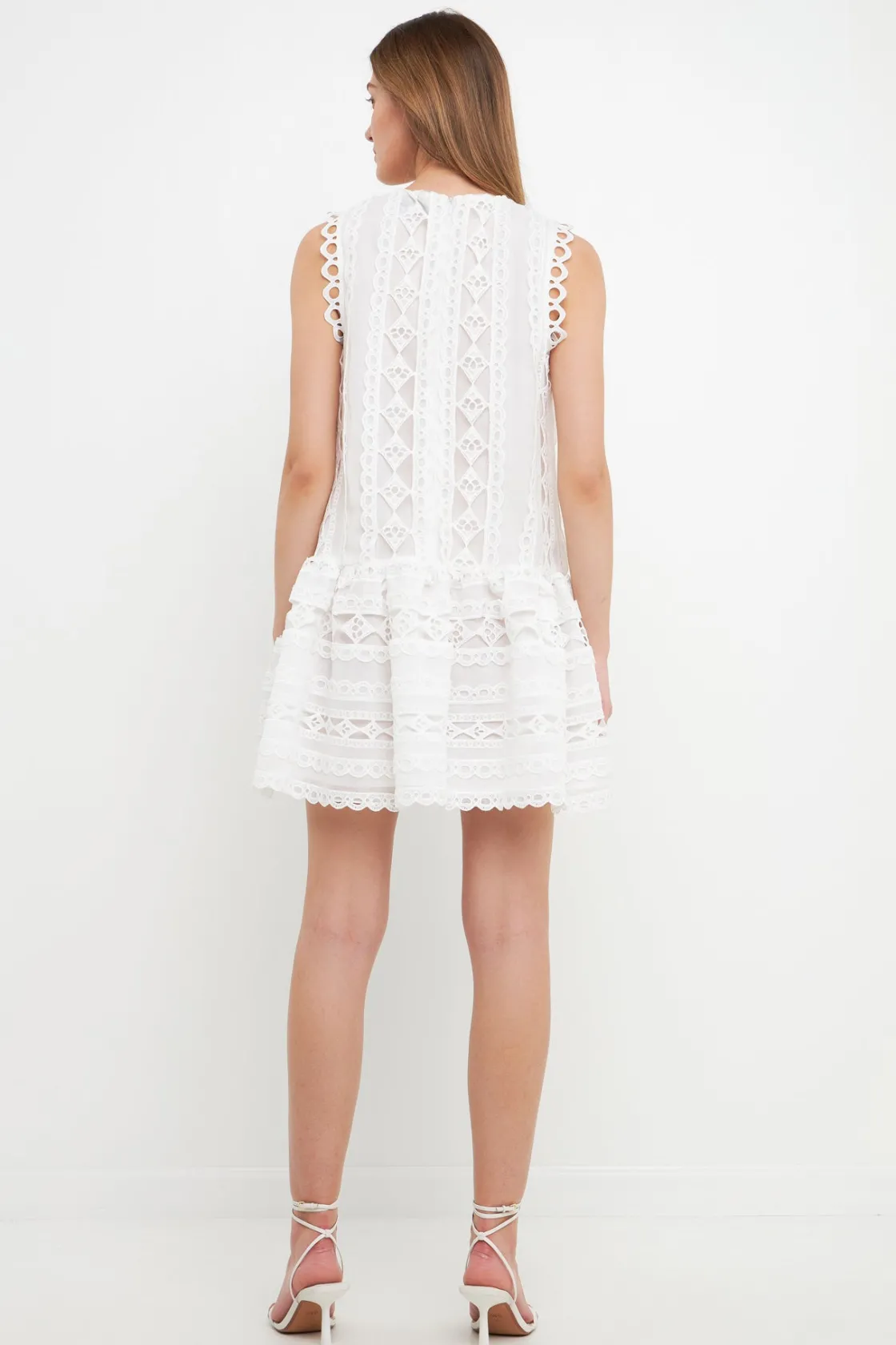 endless_rose__lace_trim_d_2.webp ENDLESS ROSE Lace Dresses*- Lace Trim Detail Mini Dress WHITE