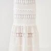 ENDLESS ROSE Skirts*- Lace Trim Maxi Skirt WHITE