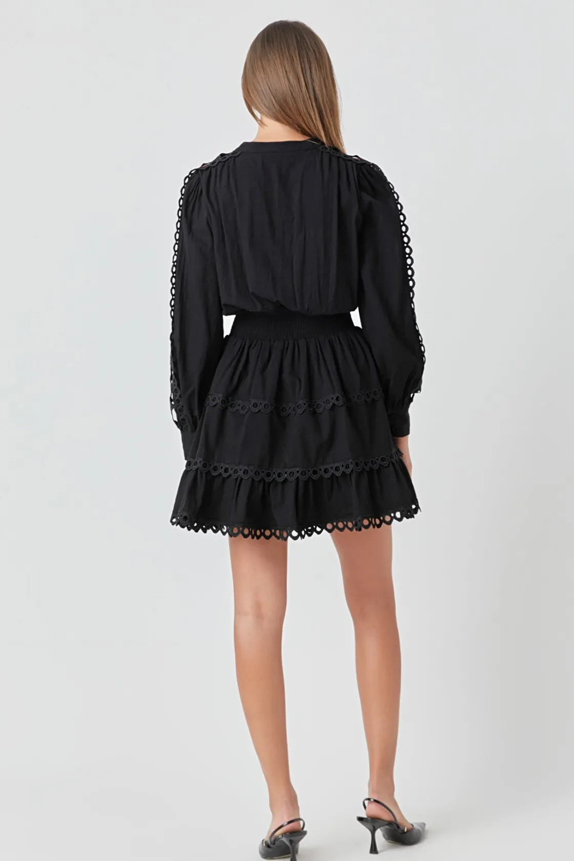 endless_rose__lace_trim_m_2-1.webp ENDLESS ROSE Lace Dresses | White Dresses*- Lace Trim Mini Dress