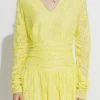 ENDLESS ROSE Lace Dresses | Tops*- Lace V-Neckline Mini Dress YELLOW