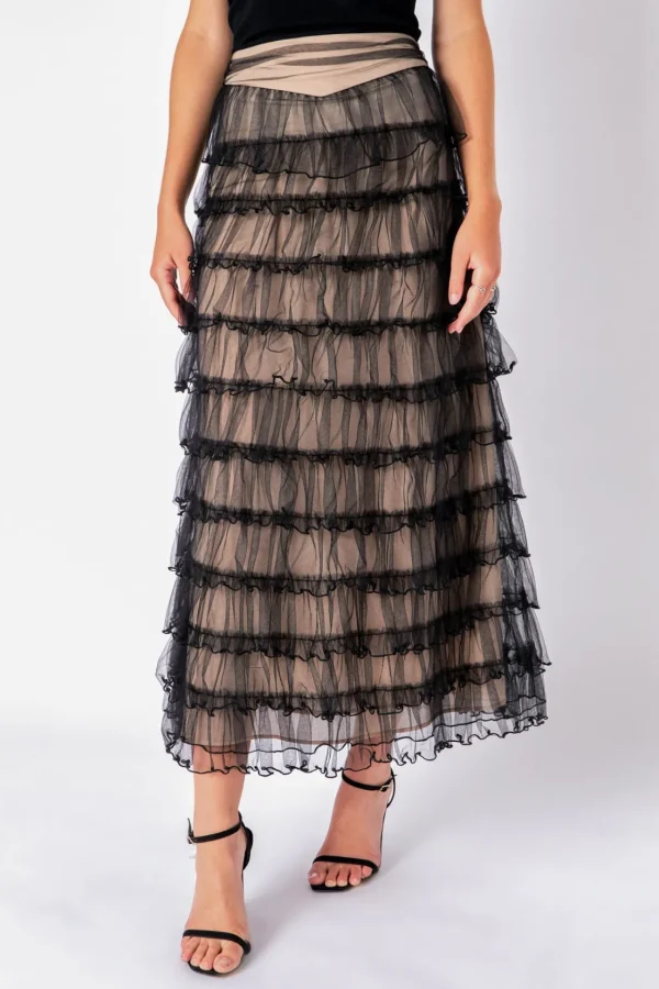 ENDLESS ROSE Skirts | Tops*- Layered Tulle Midi Skirt