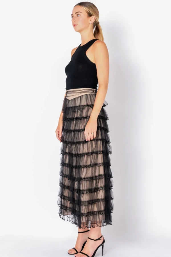 ENDLESS ROSE Skirts | Tops*- Layered Tulle Midi Skirt