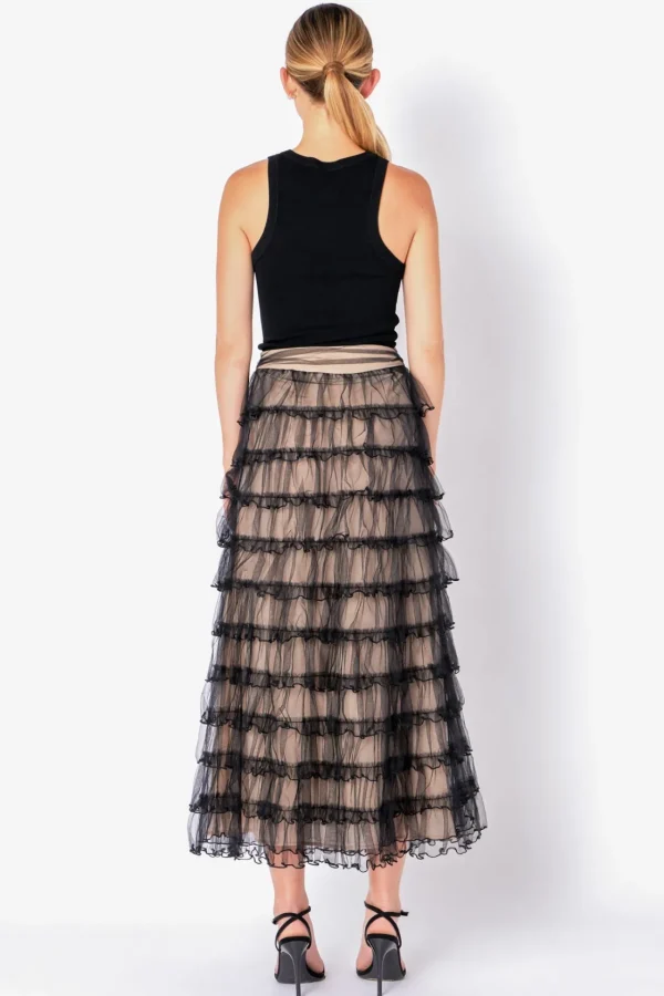 ENDLESS ROSE Skirts | Tops*- Layered Tulle Midi Skirt