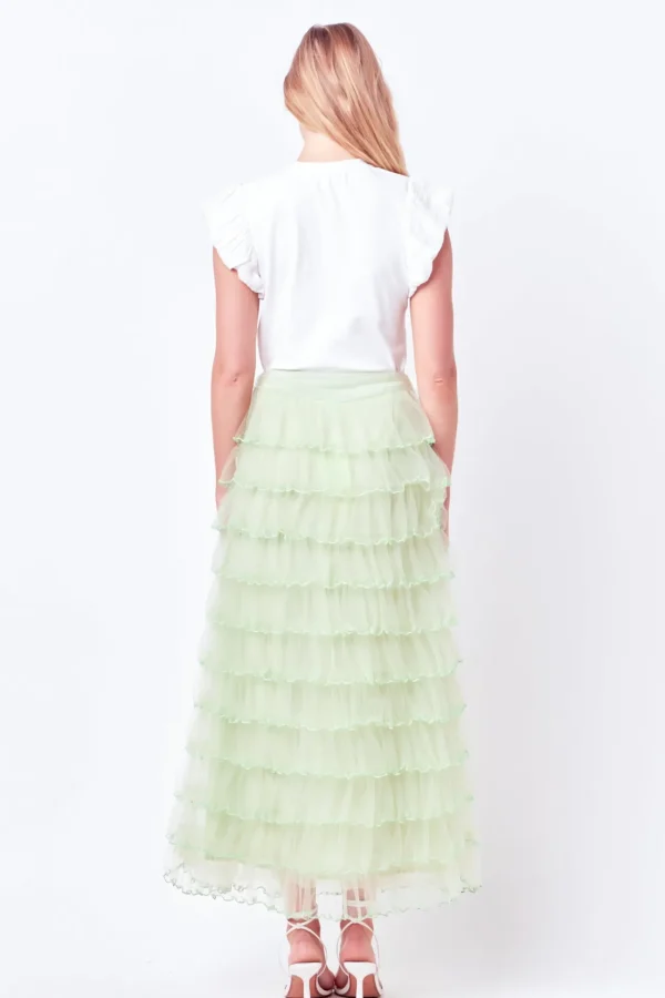 ENDLESS ROSE Skirts | Tops*- Layered Tulle Midi Skirt