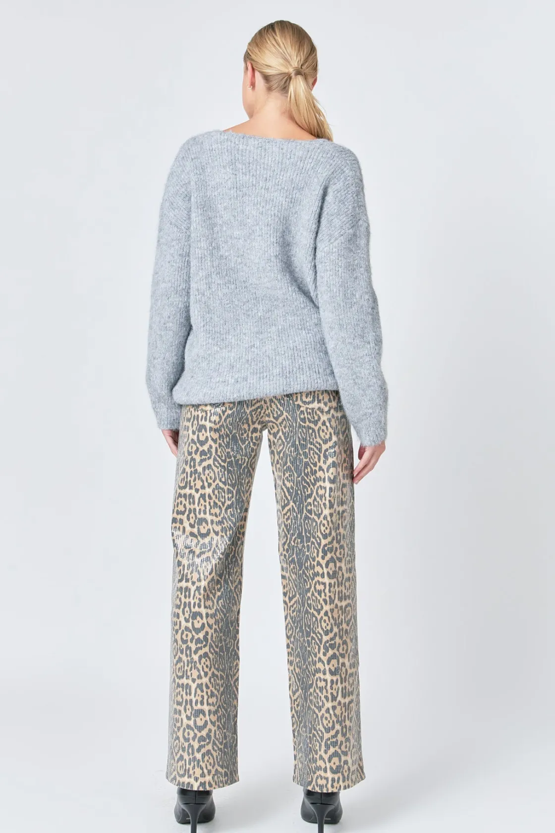 endless_rose__leopard_wid_2.webp ENDLESS ROSE Pants | Tops*- Wide Leg Denim LEOPARD