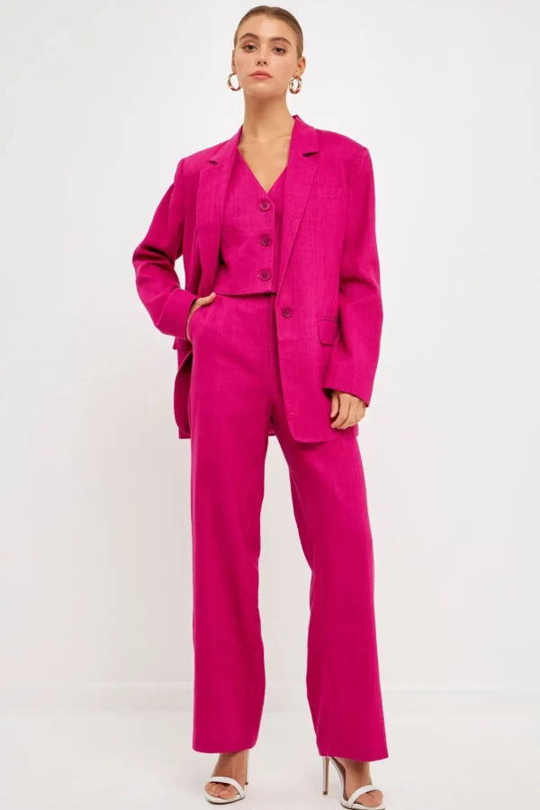 ENDLESS ROSE Blazers | Tops*- Linen Blazer