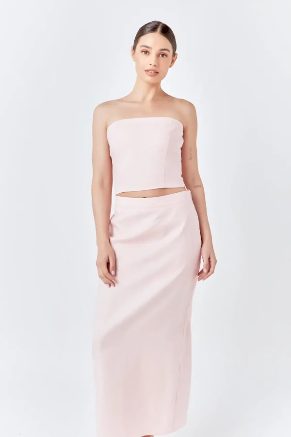 ENDLESS ROSE Matching Sets | Skirts*- Linen Maxi Skirt DUSTYPINK