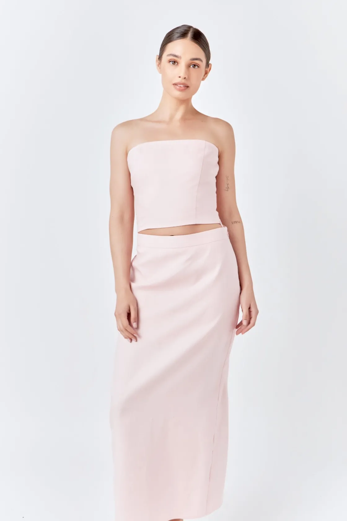 endless_rose__linen_maxi__0.webp ENDLESS ROSE Matching Sets | Skirts*- Linen Maxi Skirt DUSTYPINK