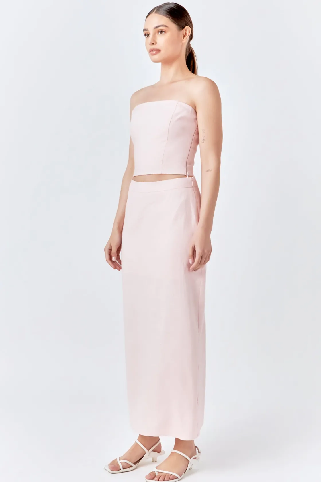 endless_rose__linen_maxi__1.webp ENDLESS ROSE Matching Sets | Skirts*- Linen Maxi Skirt DUSTYPINK