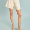 ENDLESS ROSE Matching Sets | Shorts & Skorts*- Linen Pintucked Shorts BEIGE