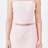 ENDLESS ROSE Matching Sets | Tops*- Linen Sleeveless Top DUSTYPINK